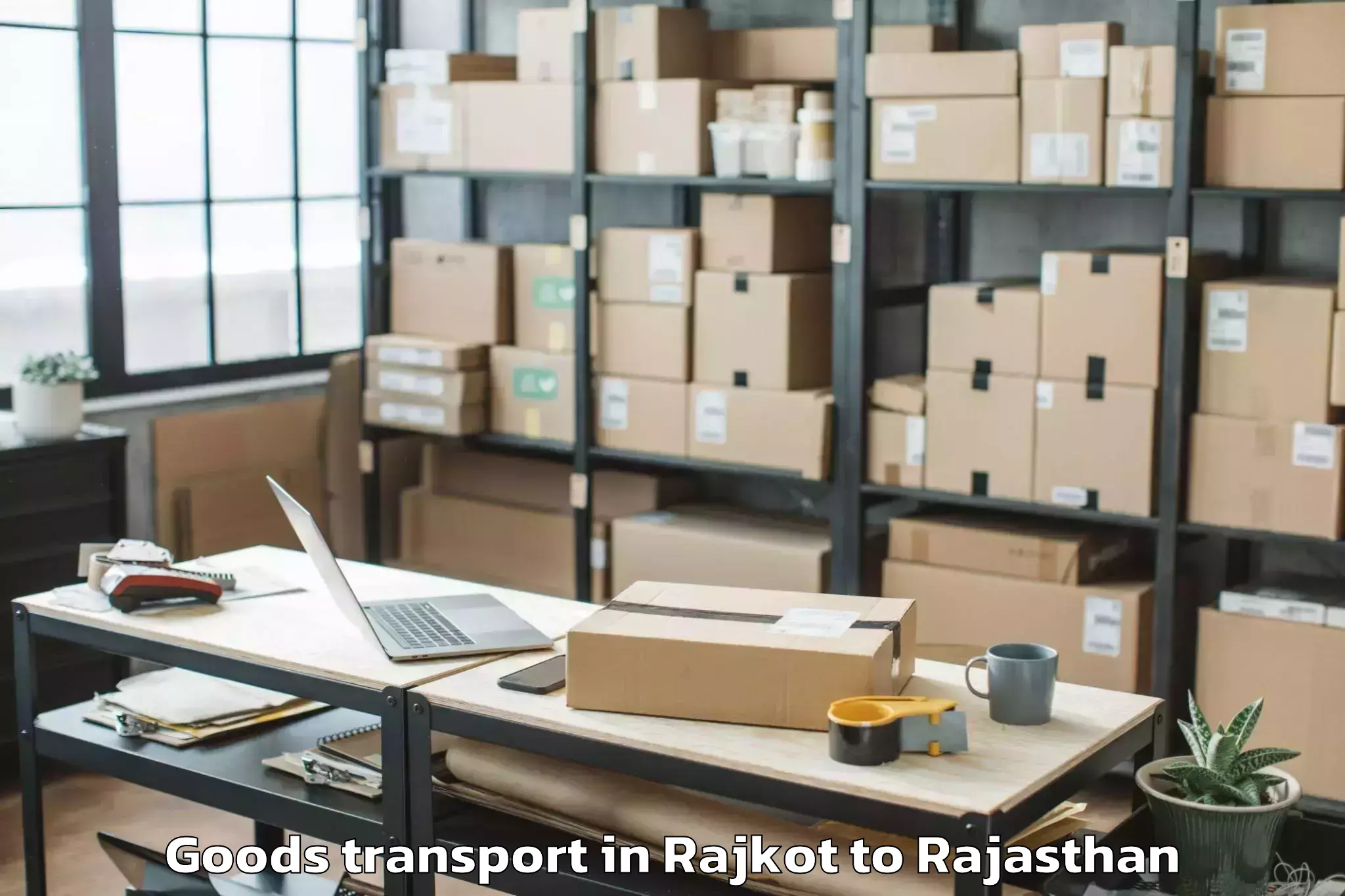 Expert Rajkot to Udaipur Airport Udr Goods Transport